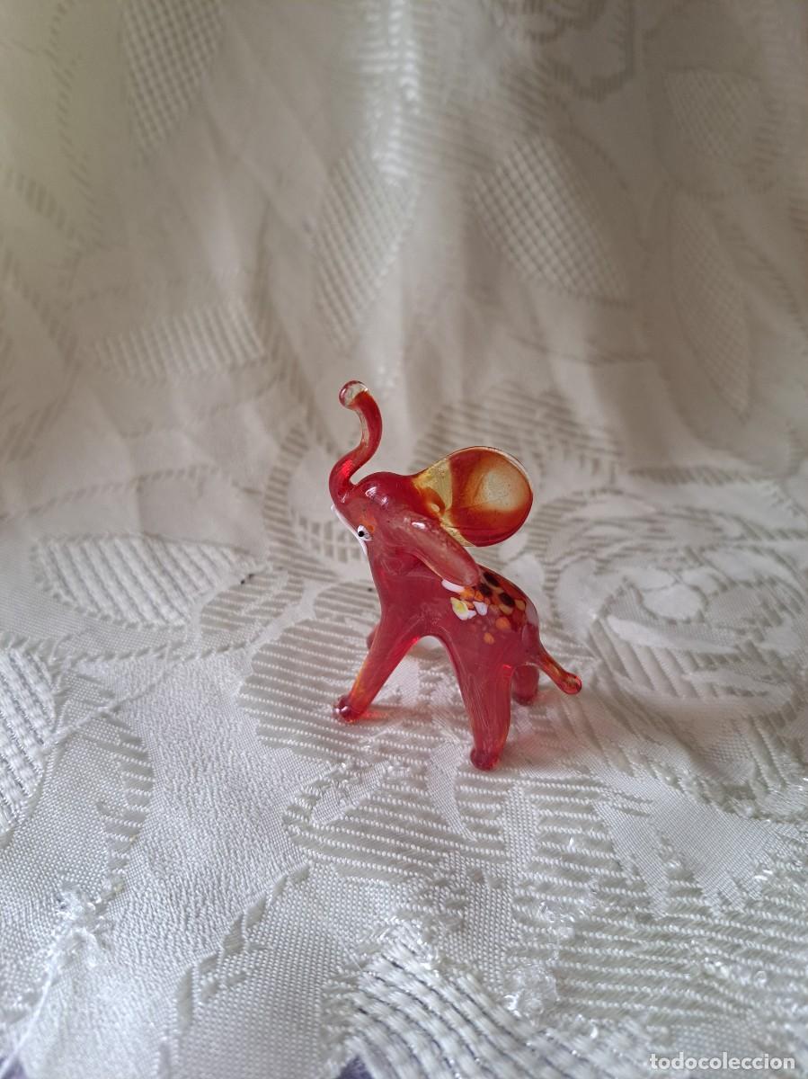 Antig&uuml;edades: Bonito elefante de cristal de murano. - Foto 3