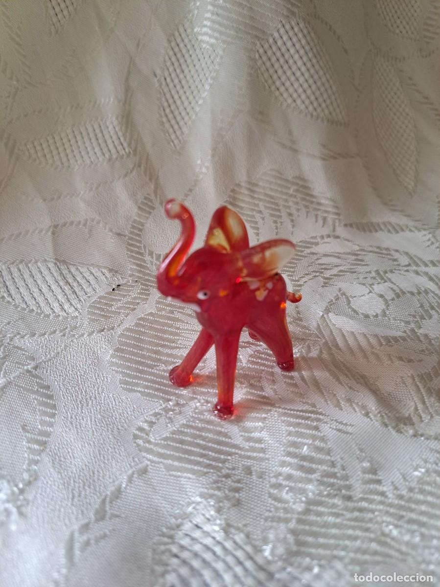 Antig&uuml;edades: Bonito elefante de cristal de murano. - Foto 4