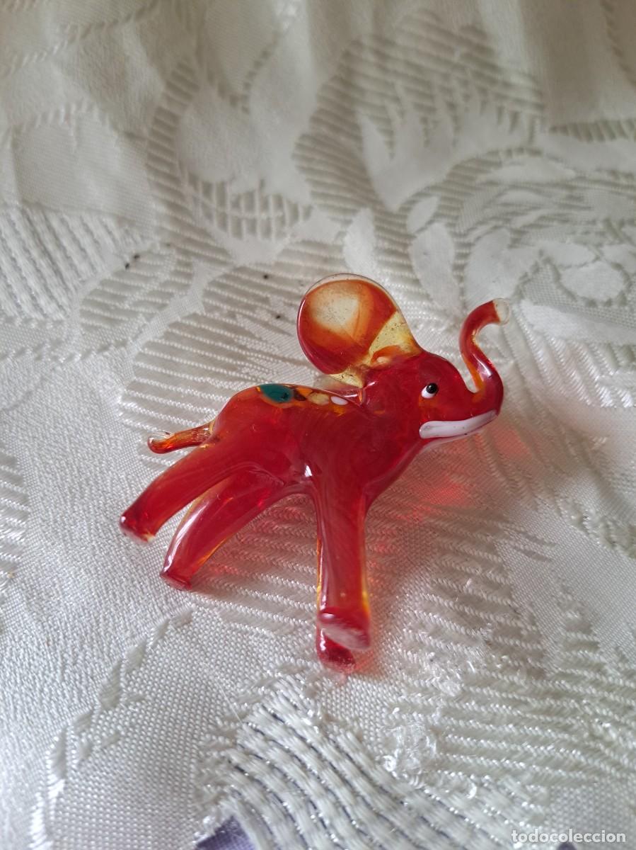 Antig&uuml;edades: Bonito elefante de cristal de murano. - Foto 5
