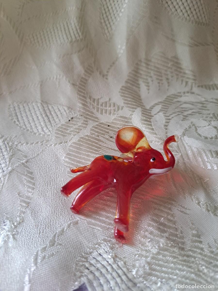 Antig&uuml;edades: Bonito elefante de cristal de murano. - Foto 6