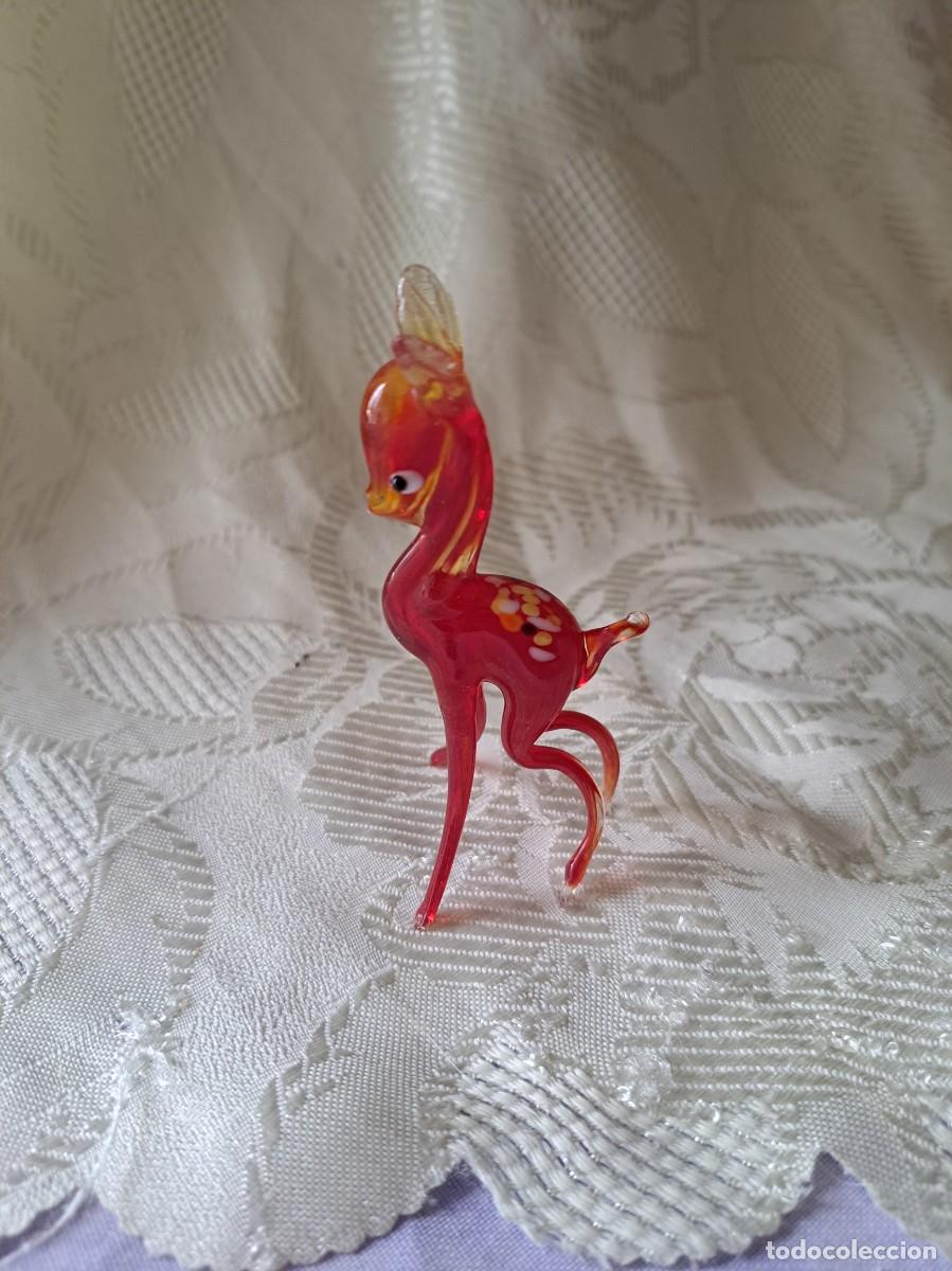 Antig&uuml;edades: Bonito ciervo de cristal de murano. - Foto 3