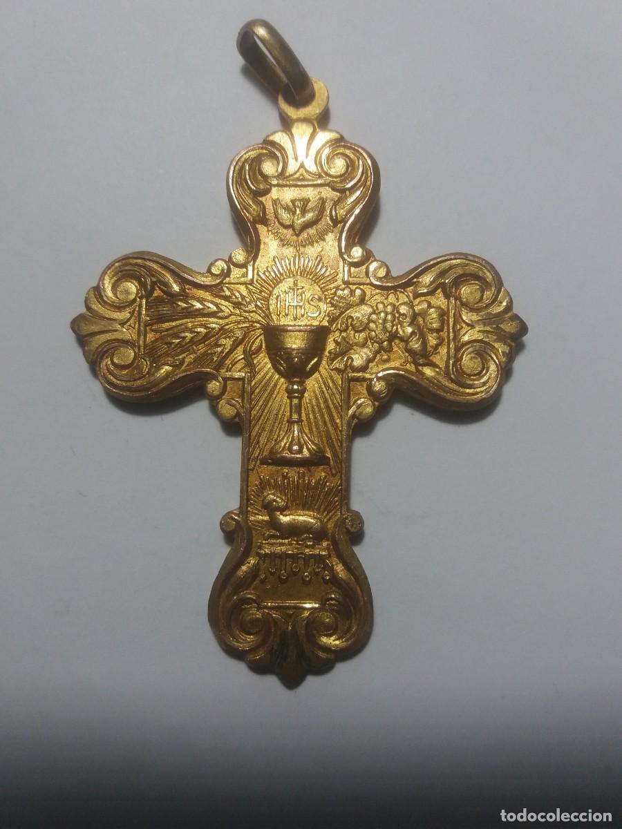 Antig&uuml;edades: Cruz Religiosa PRIMERA COMUNION - Foto 1