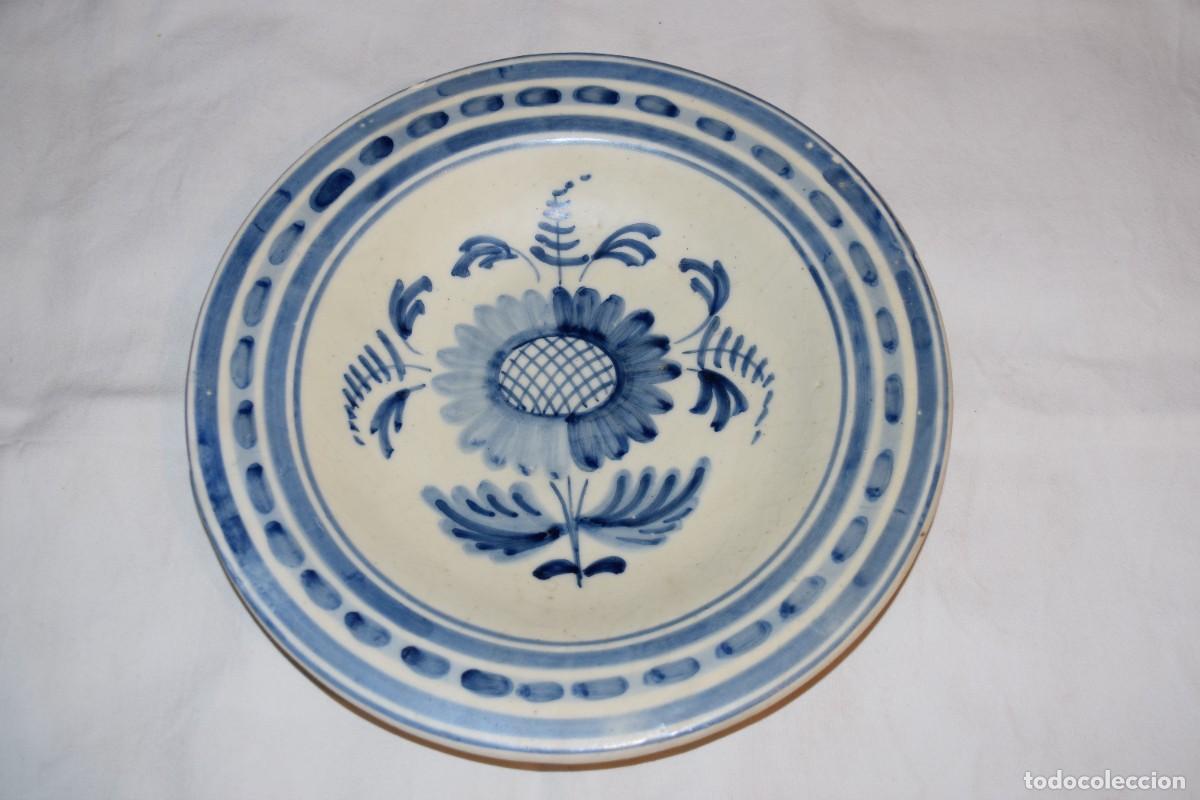 Antig&uuml;edades: Vintage, antiguo plato cer&aacute;mica - CHAC&Oacute;N / TALAVERA - Made In Spain - &iexcl;Mira fotos/detalles, dif&iacute;cil!