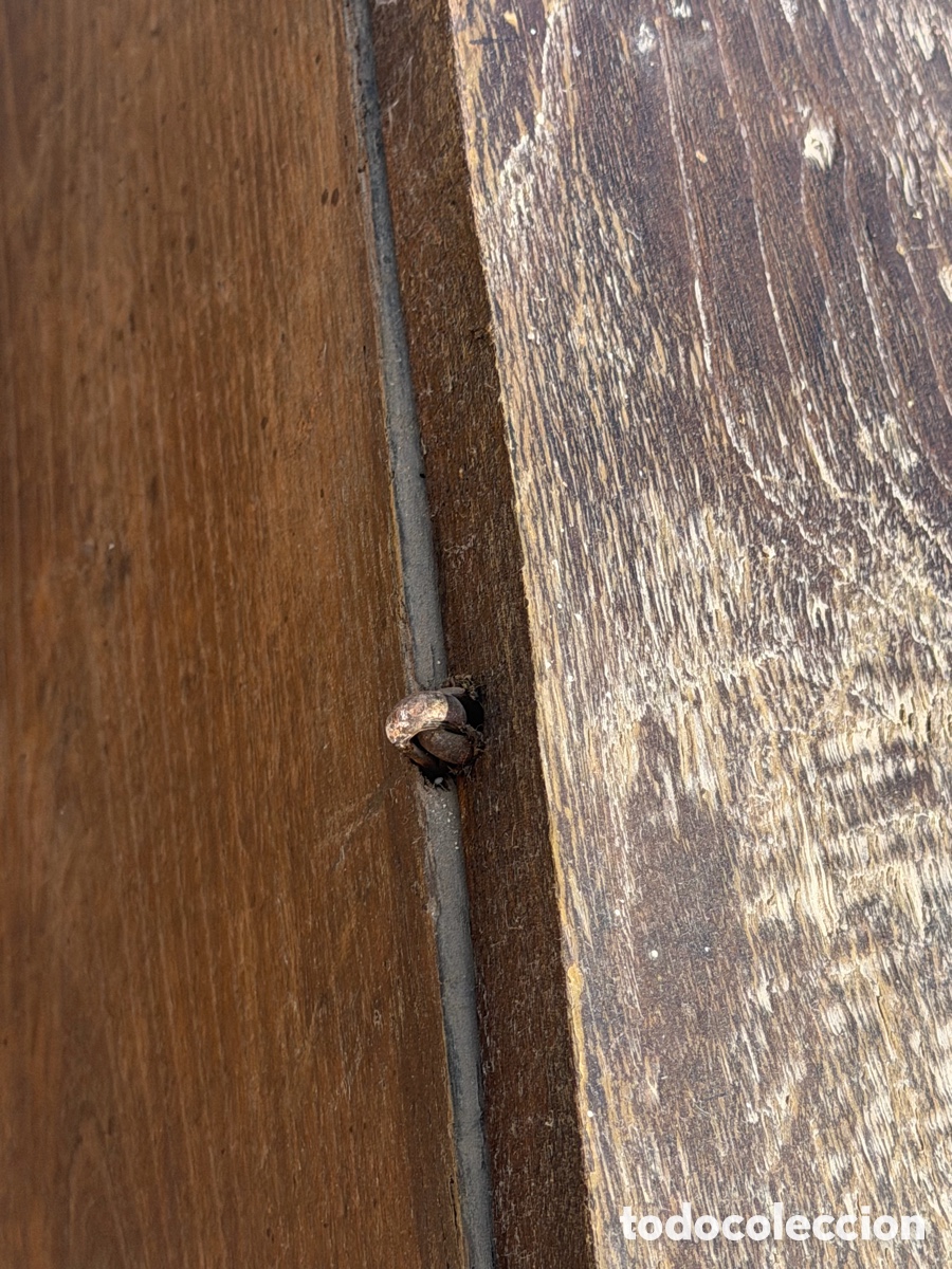 Antig&uuml;edades: Arca o arc&oacute;n de madera tallado XVIII - Foto 2