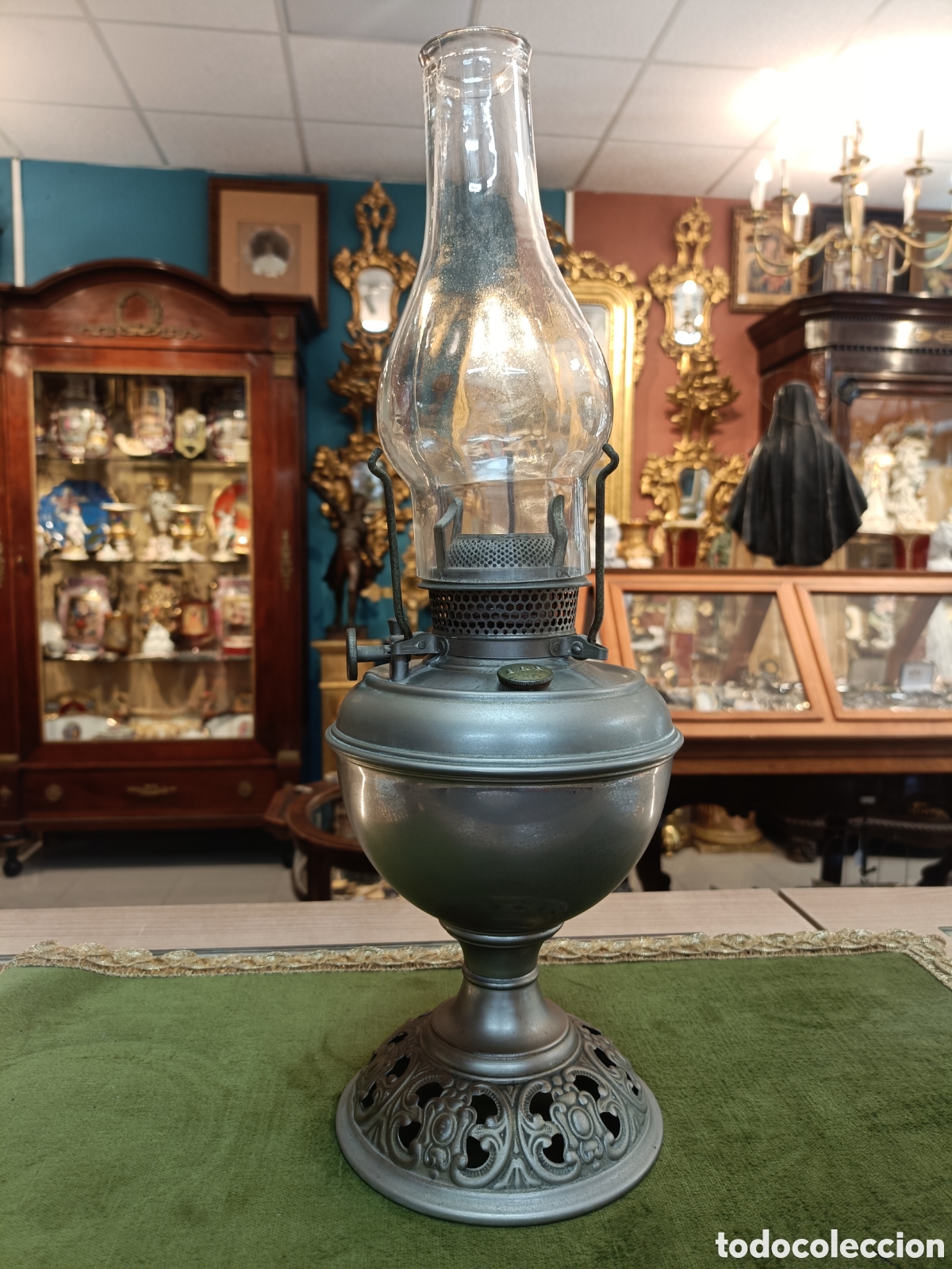 Antig&uuml;edades: ANTIGUA L&Aacute;MPARA DE ACEITE. ESTADOS UNIDOS