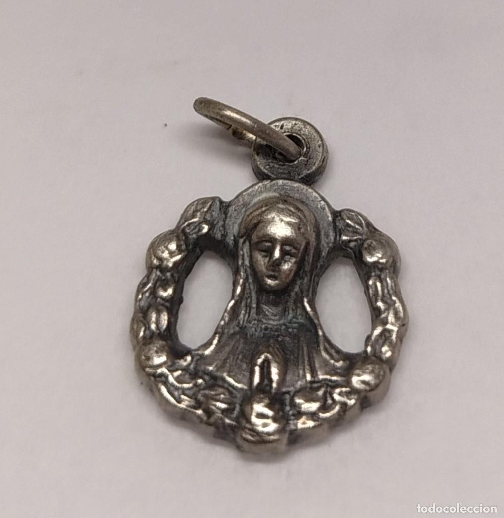 Antig&uuml;edades: Medalla religiosa VIRGEN MARIA y SAGRADO CORAZ&Oacute;N. ITALIA. M278