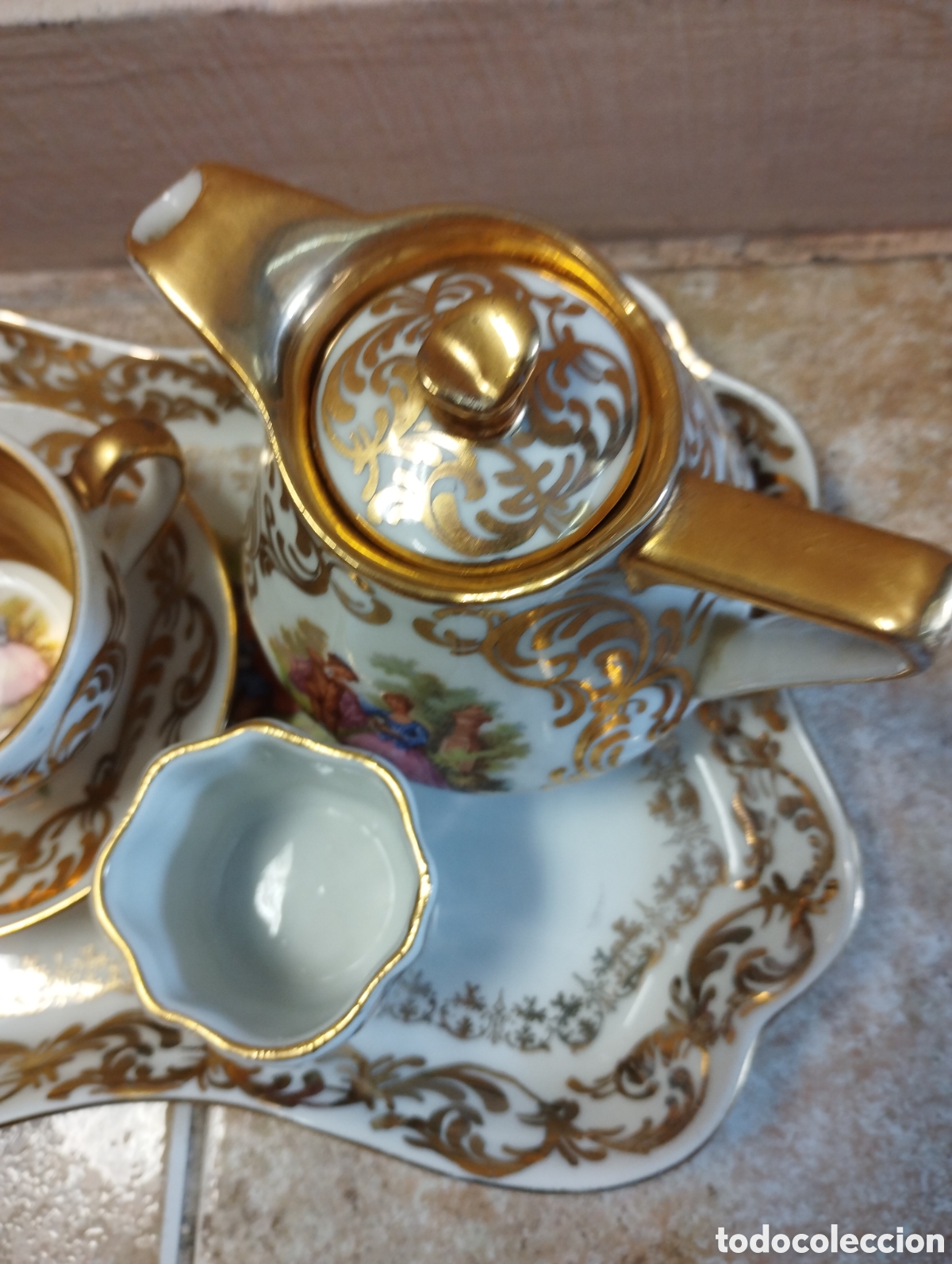 Antig&uuml;edades: Juego de Te de porcelana - Foto 4