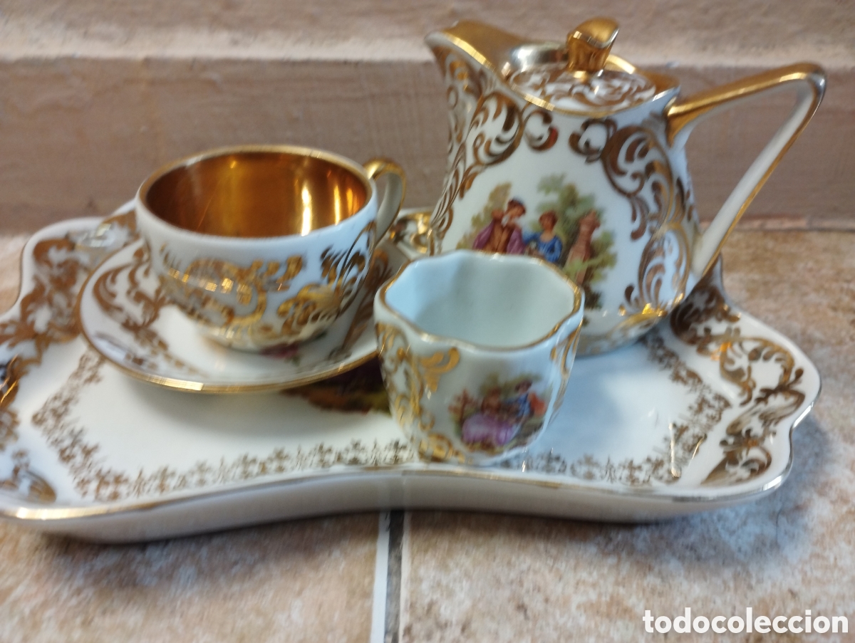 Antig&uuml;edades: Juego de Te de porcelana - Foto 5