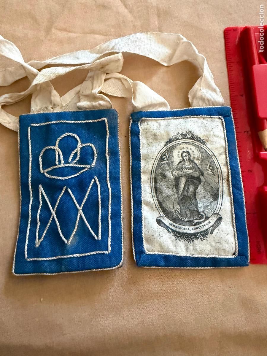 Antig&uuml;edades: Escapulario de la Inmaculada Concepcion - Foto 3
