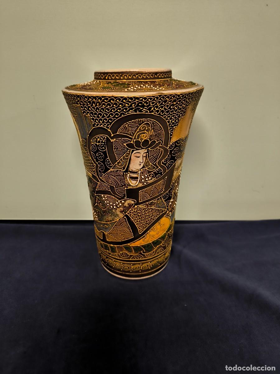 Antig&uuml;edades: JARRON JAPONES DE ESTILO SATSUMA - Foto 1