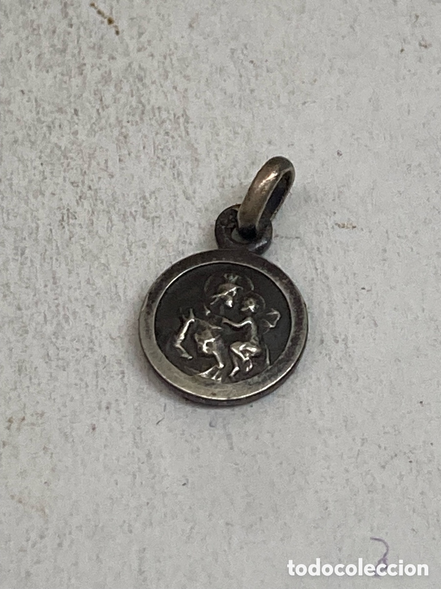 Antig&uuml;edades: Medalla de plata religiosa C579 - Foto 1