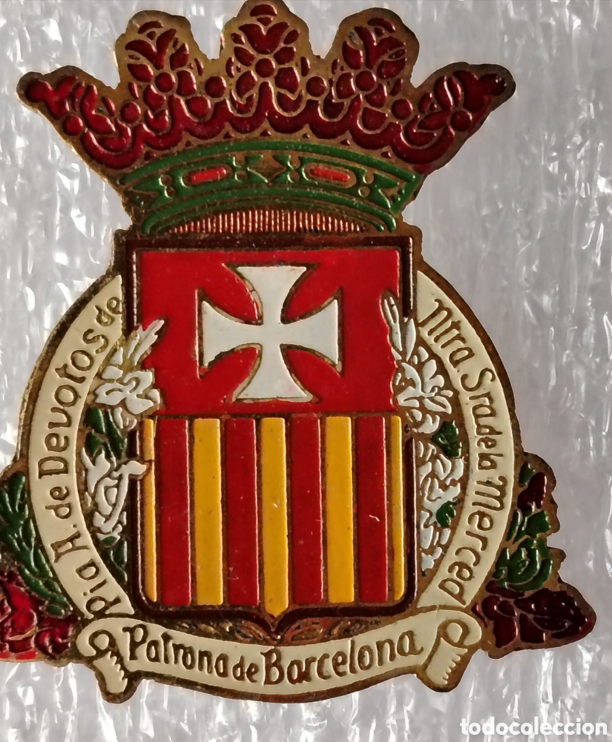 Antig&uuml;edades: Insignia Pia A de devotos de Ntra Sra de la Merced