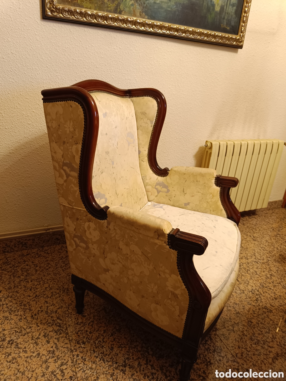 Antig&uuml;edades: Butaca estilo Isabelino o Luis XV - Foto 5