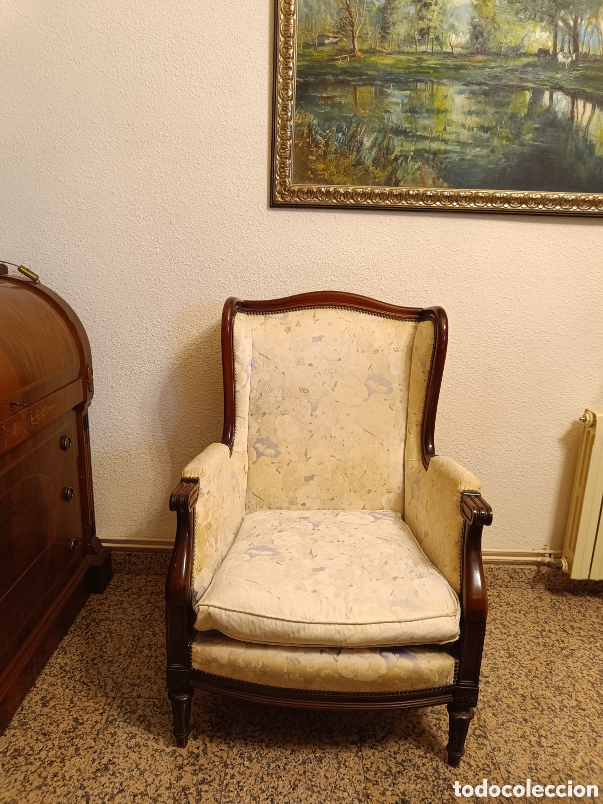 Antig&uuml;edades: Butaca estilo Isabelino o Luis XV