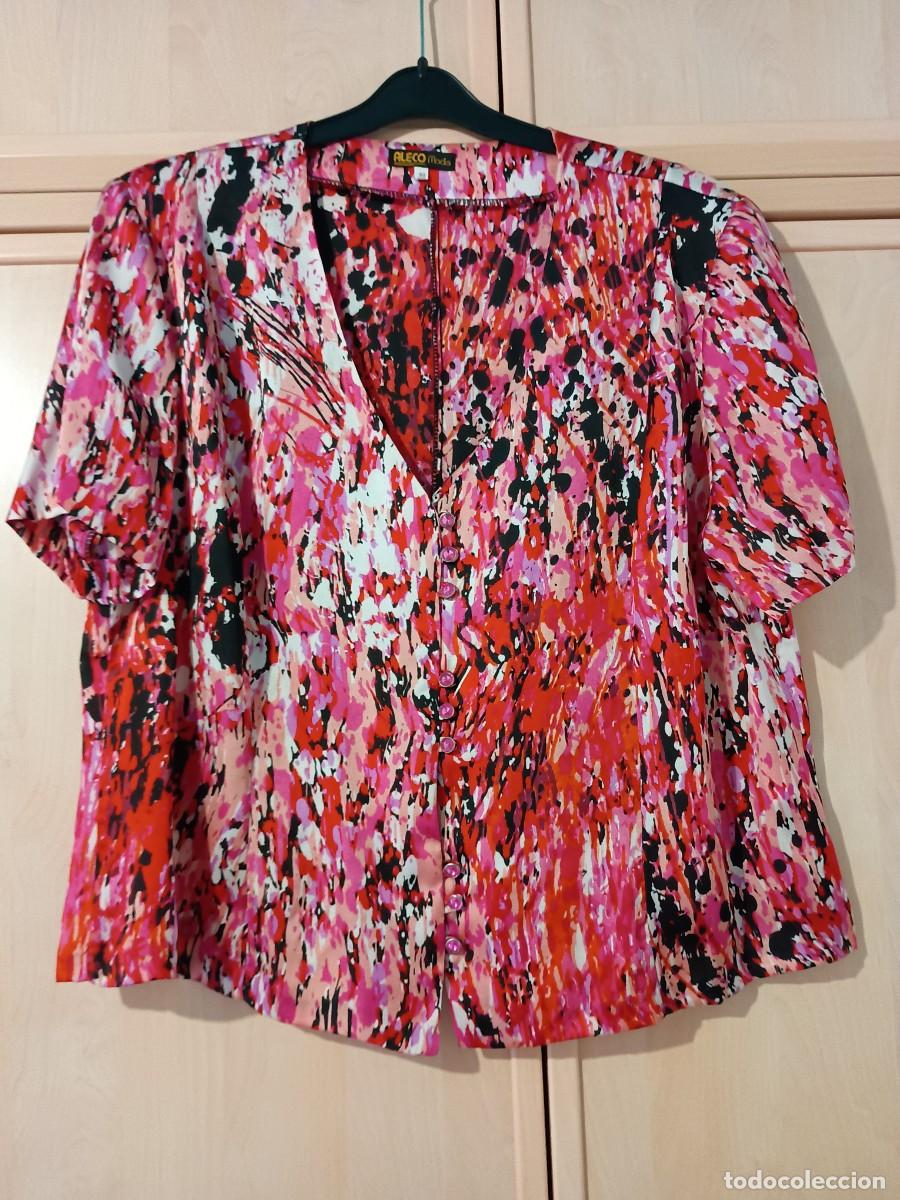 Oggetti Antichi: Blusa o top de manga corta y escote en V