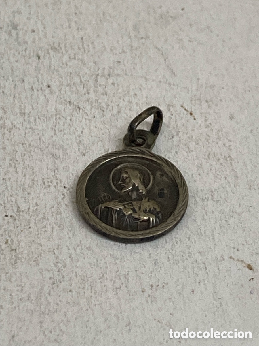 Antig&uuml;edades: Medalla de plata NUESTRA SERA DE AGRES /C579 - Foto 2