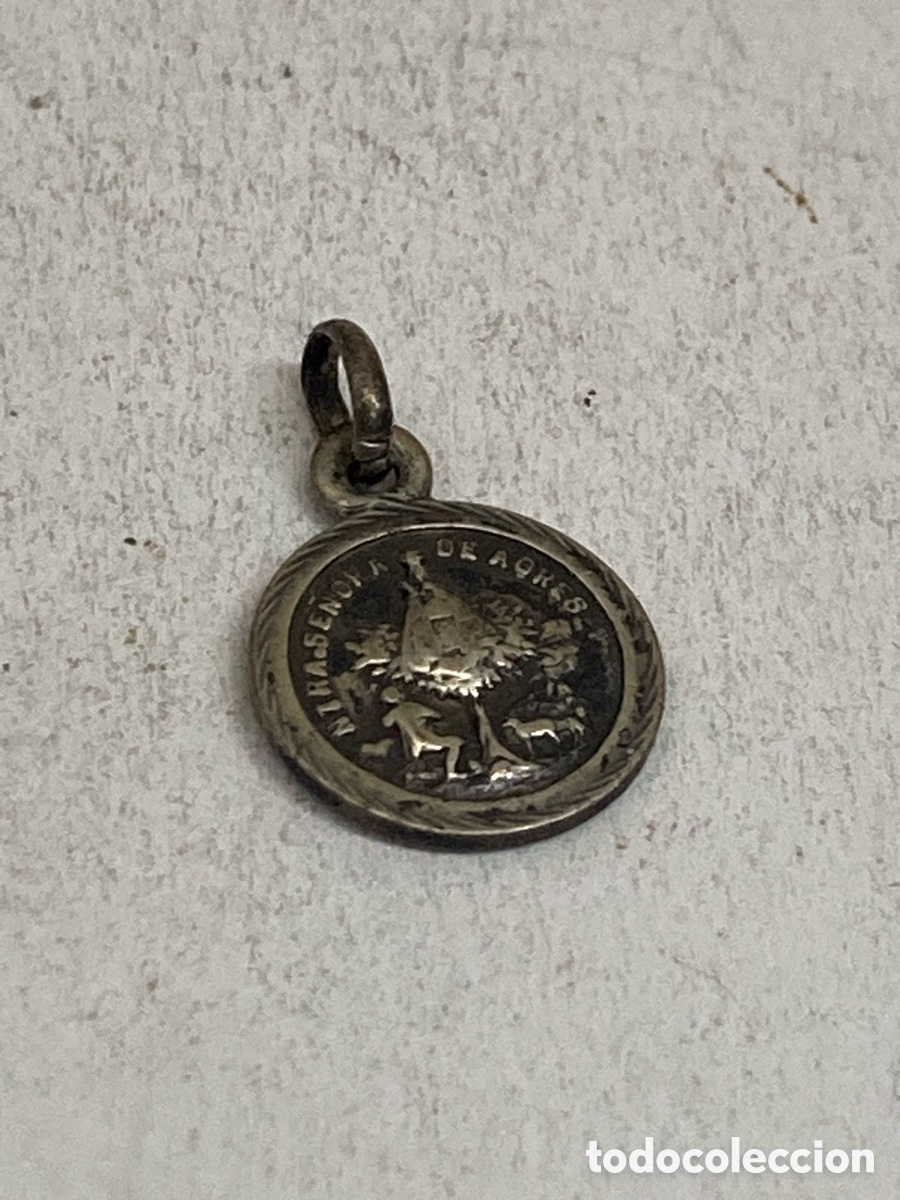 Antig&uuml;edades: Medalla de plata NUESTRA SERA DE AGRES /C579 - Foto 1