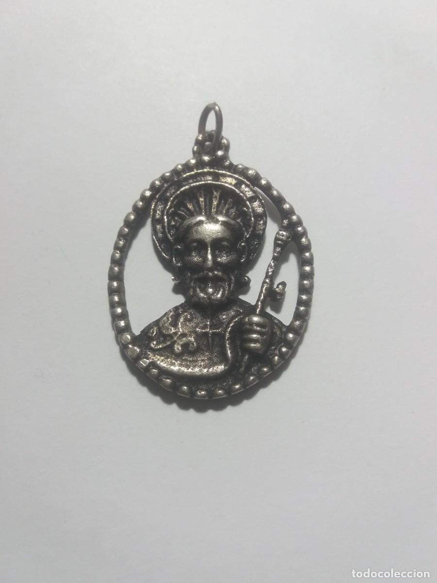 Antig&uuml;edades: Medalla Religiosa San Jaime -Plata troquelada-
