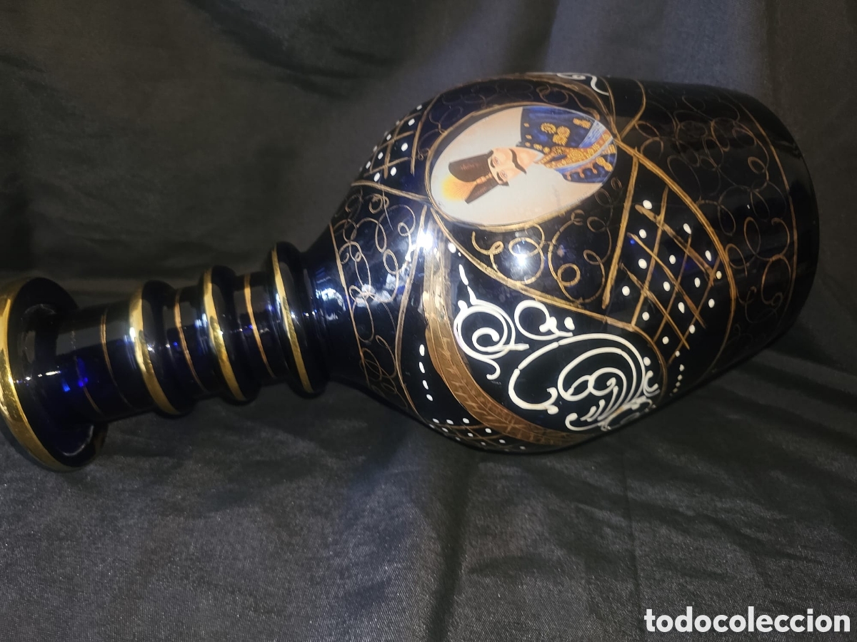 Antig&uuml;edades: Jarr&oacute;n/botella persa azul cobalto. - Foto 4