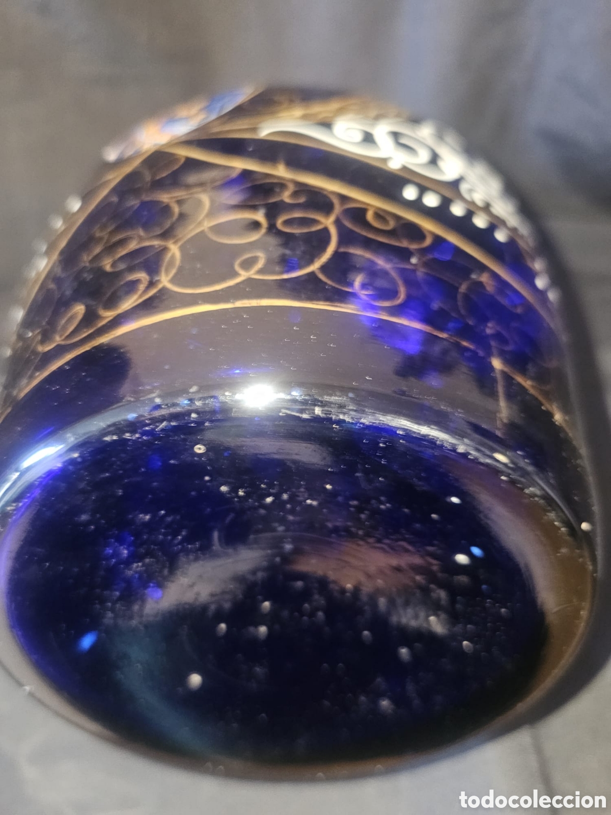 Antig&uuml;edades: Jarr&oacute;n/botella persa azul cobalto. - Foto 6