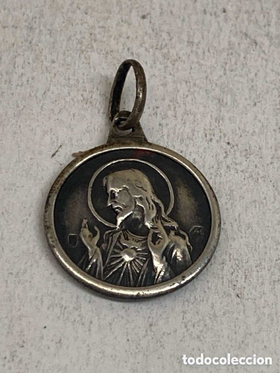 Antig&uuml;edades: Medalla de plata religiosa C579
