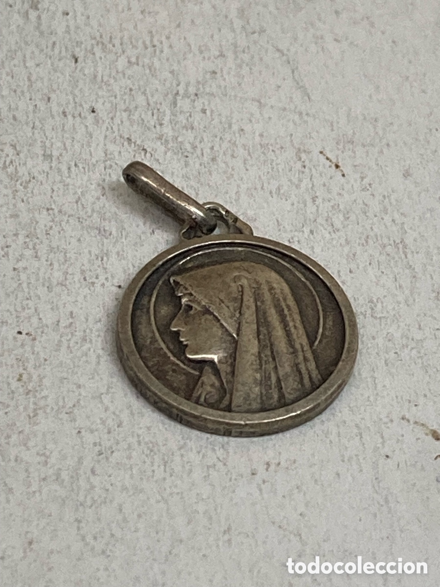 Antig&uuml;edades: Medalla de plata religiosa C579 - Foto 1