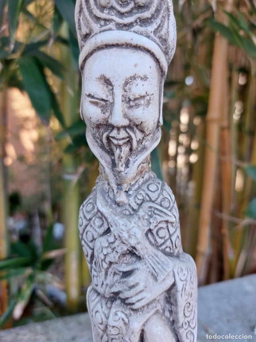 Antig&uuml;edades: ESTATUA CHINA DECORADA - Foto 3