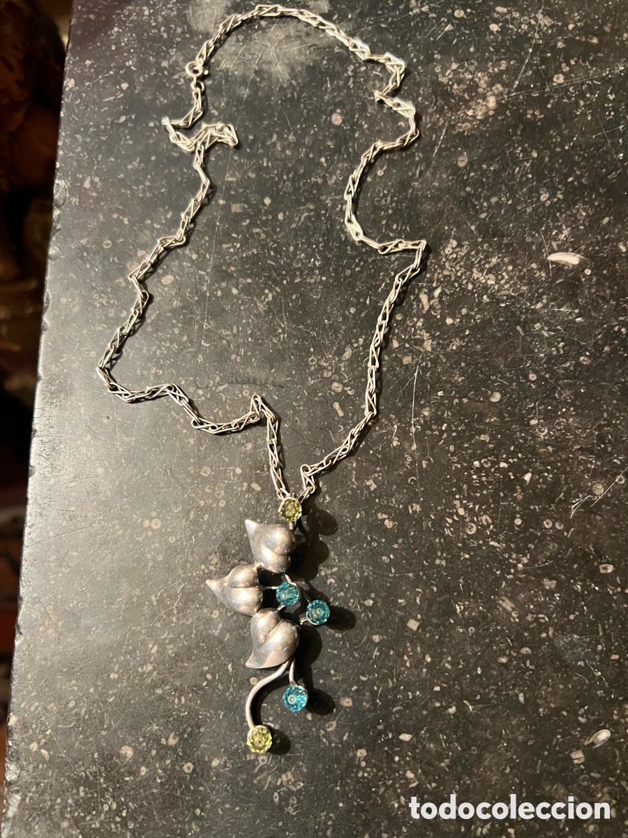 Antig&uuml;edades: Precioso collar en plata punzonada 925