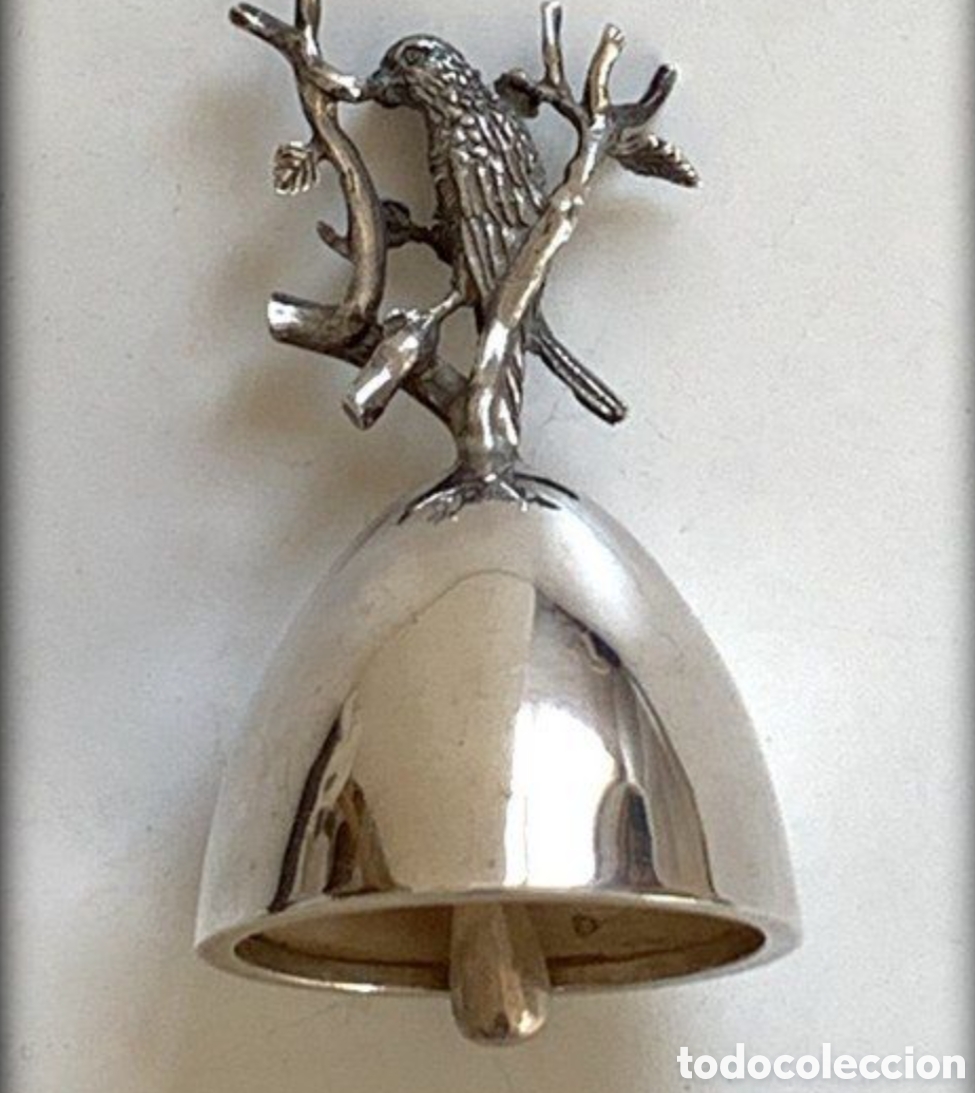 Antig&uuml;edades: Campanilla de plata de ley - Foto 1