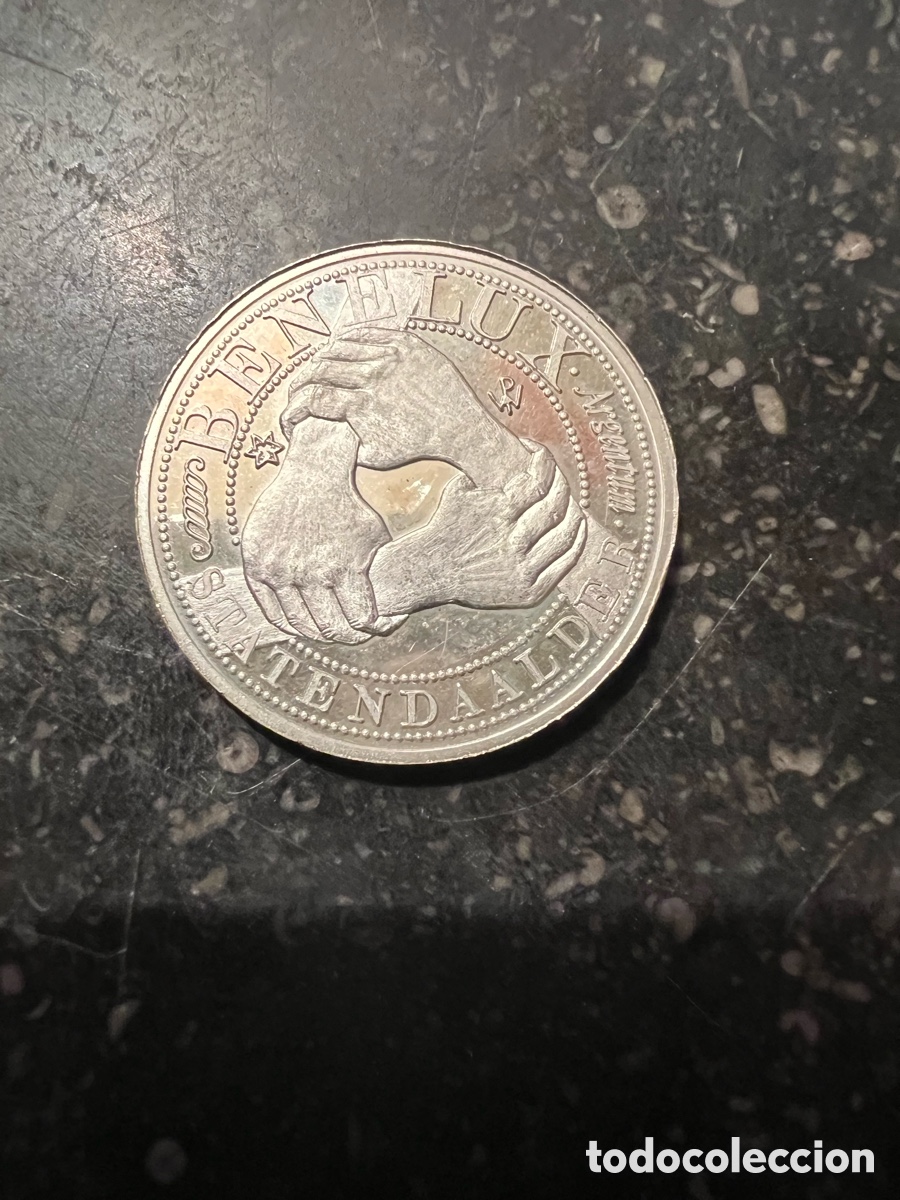 Antig&uuml;edades: Medalla conmemorativa Benelux plata 925