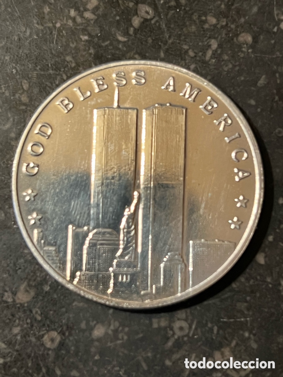 Antig&uuml;edades: Onza de plata Troy 2001 31,10 gr plata 999 twin towers