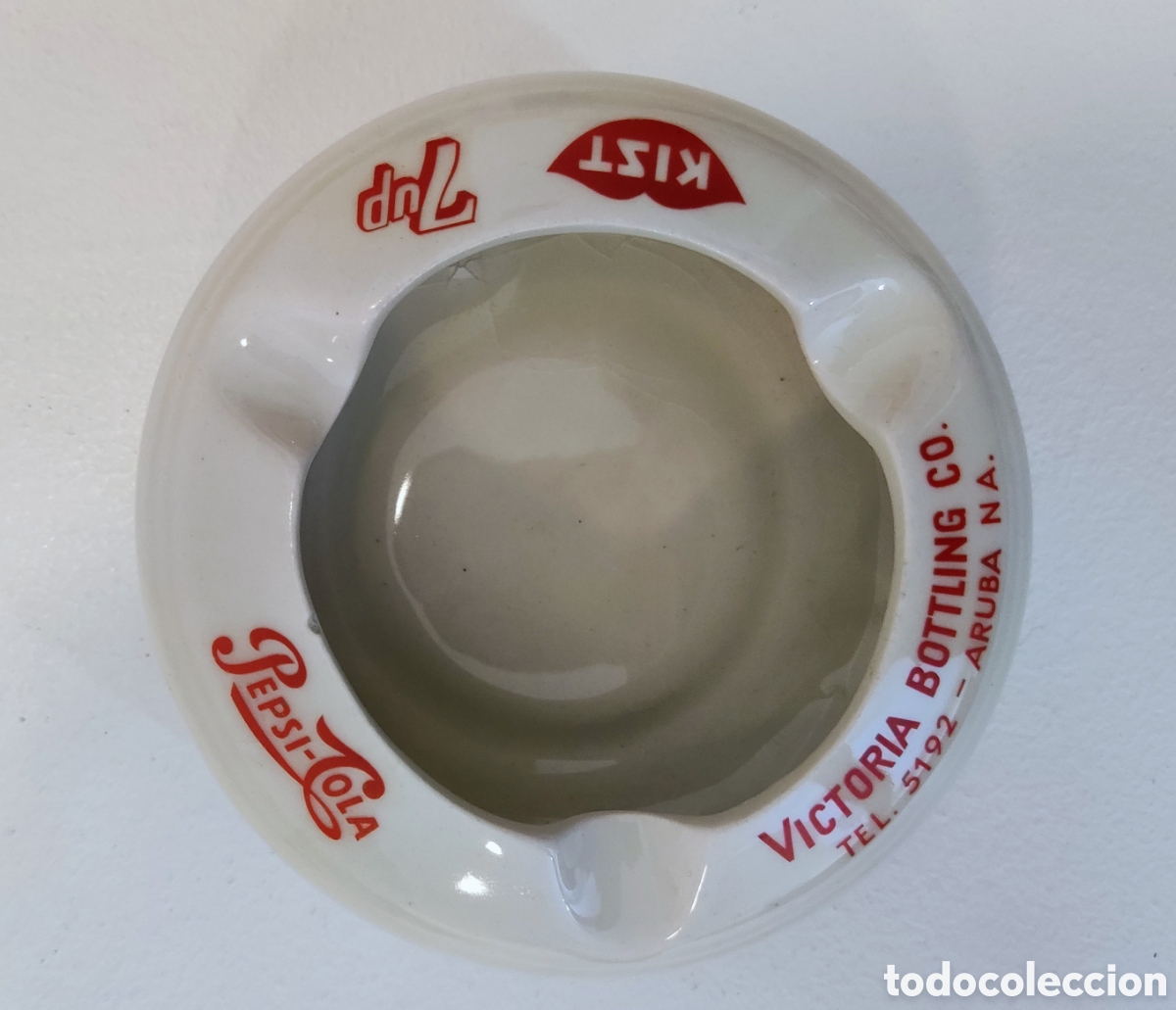 Antig&uuml;edades: Antiguo cenicero Pepsi 7up Kist Aruba