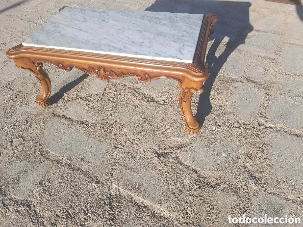 Antig&uuml;edades: Mesa de madera tallada para centro de sal&oacute;n - Foto 2