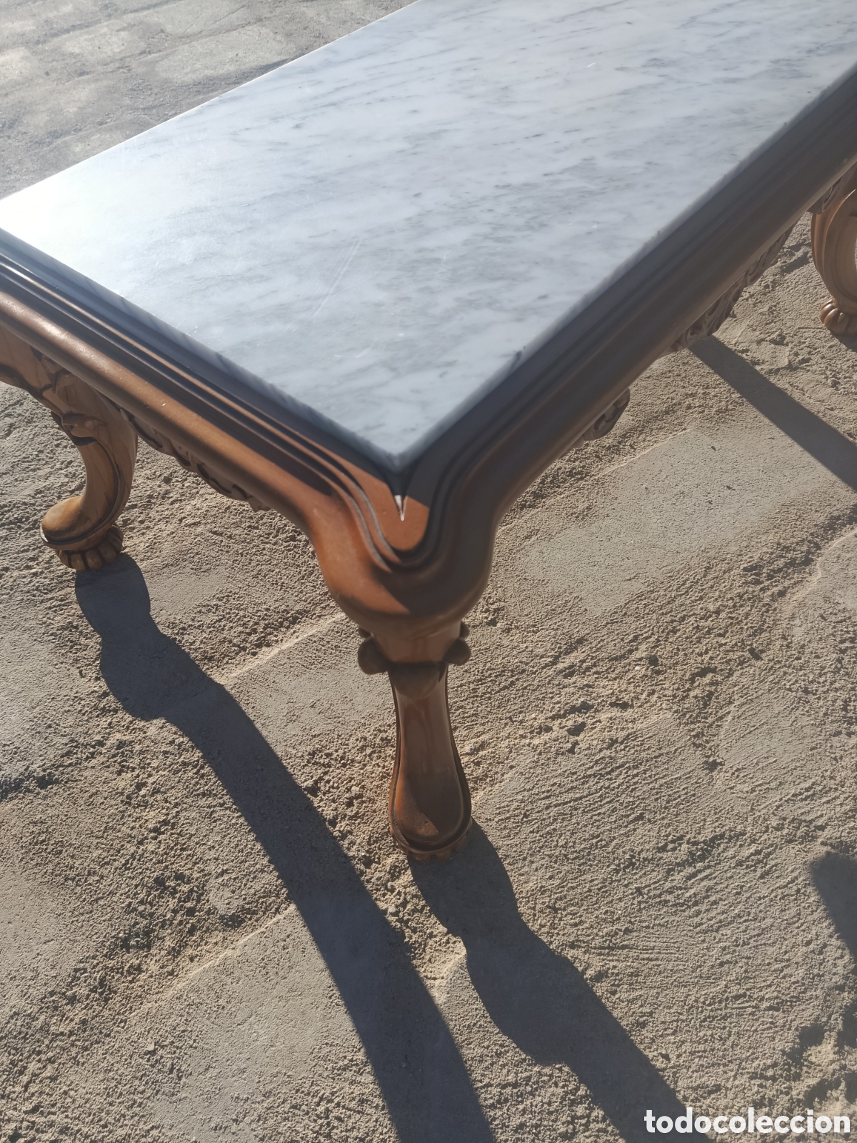 Antig&uuml;edades: Mesa de madera tallada para centro de sal&oacute;n - Foto 4