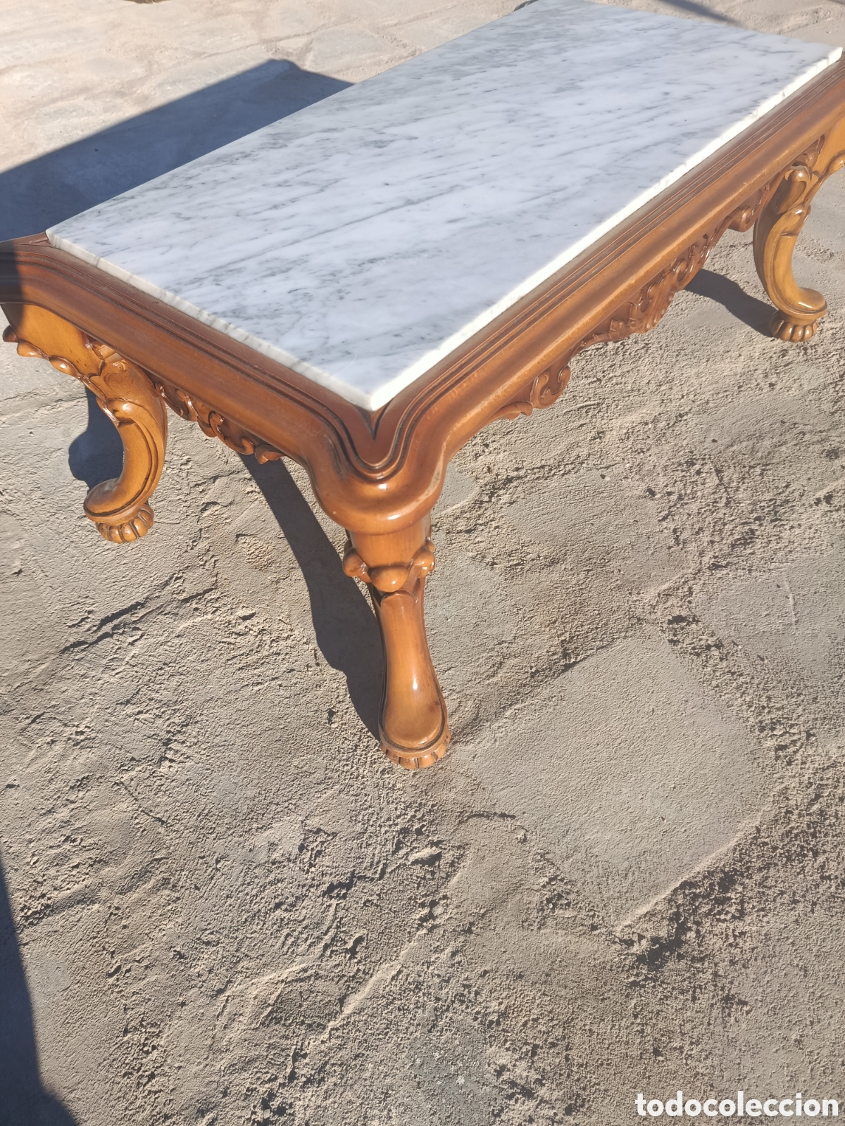 Antig&uuml;edades: Mesa de madera tallada para centro de sal&oacute;n - Foto 5