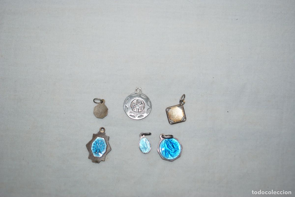 Antig&uuml;edades: MEDALLITAS ESMALTADAS LOTE DE SEIS - Foto 3