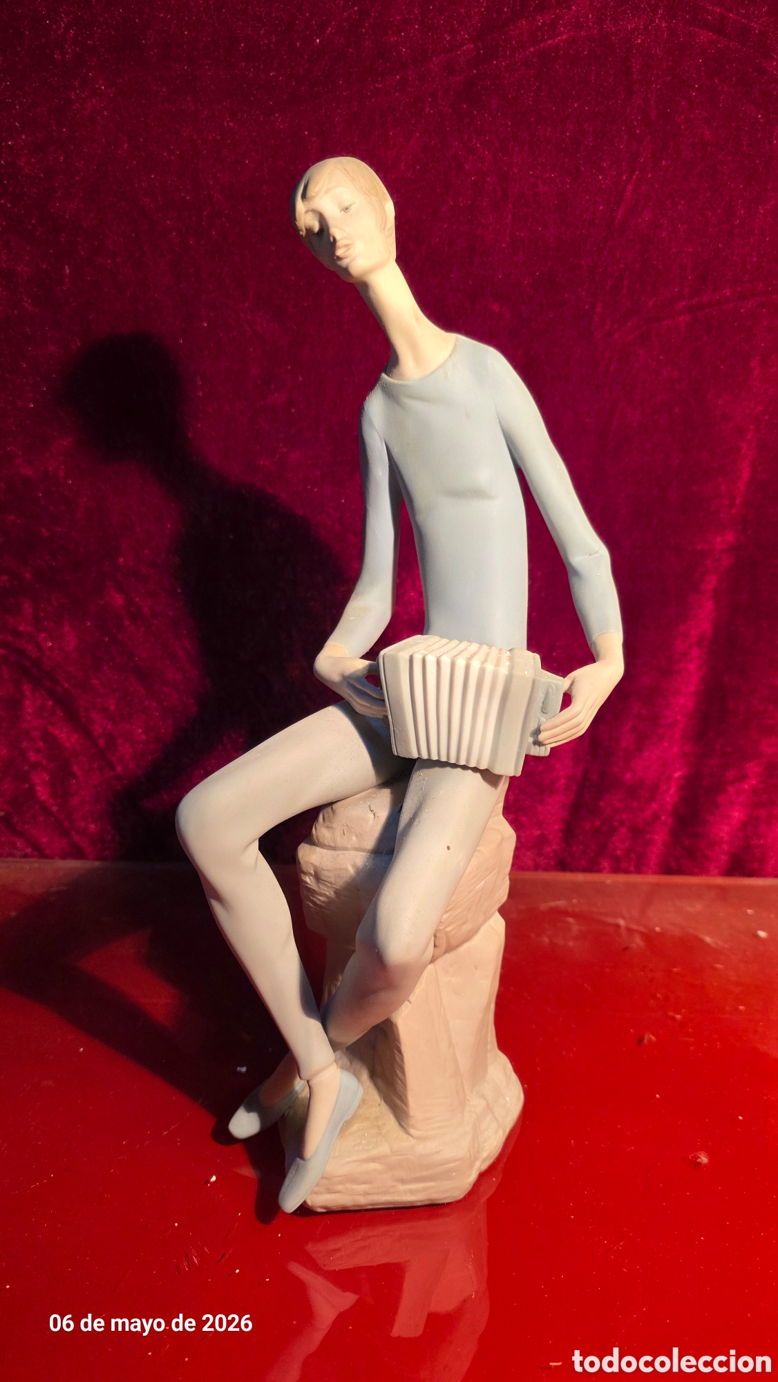 Antig&uuml;edades: Antigua figura porcelana lladro
