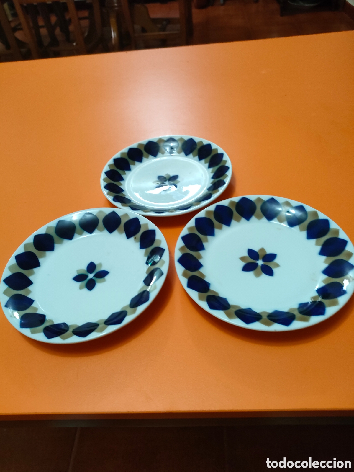 Antig&uuml;edades: 3 platos de postre sargadelos