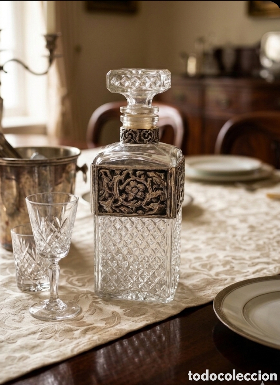 Antig&uuml;edades: Bormioli Rocco &ndash; Cristal y Plata de Ley 925 &ndash; Nueva/Sin Uso