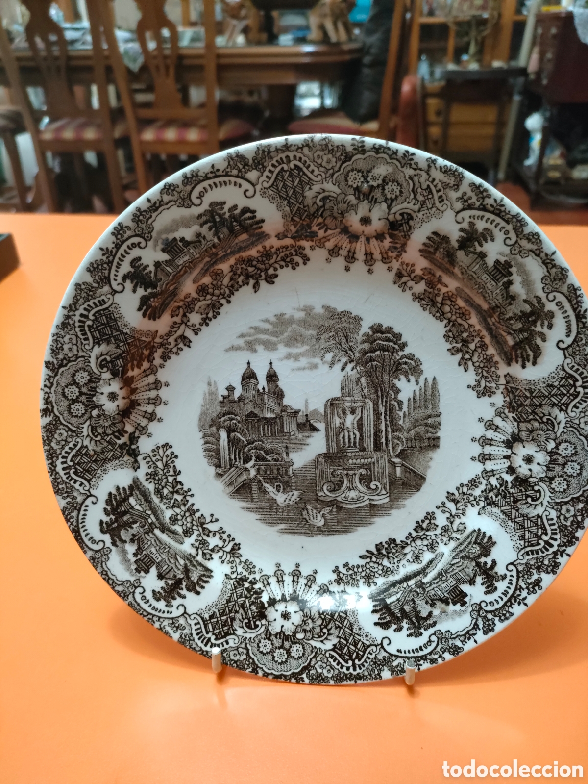 Antig&uuml;edades: Plato pickman a&ntilde;os 1870-1899