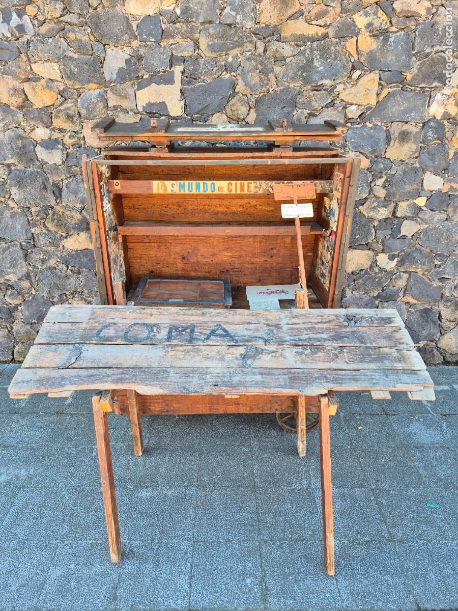Antig&uuml;edades: Antigua Parada, Carretilla con Mesa del Mercat dels Encants de Barcelona (Fira de Bellcaire)
