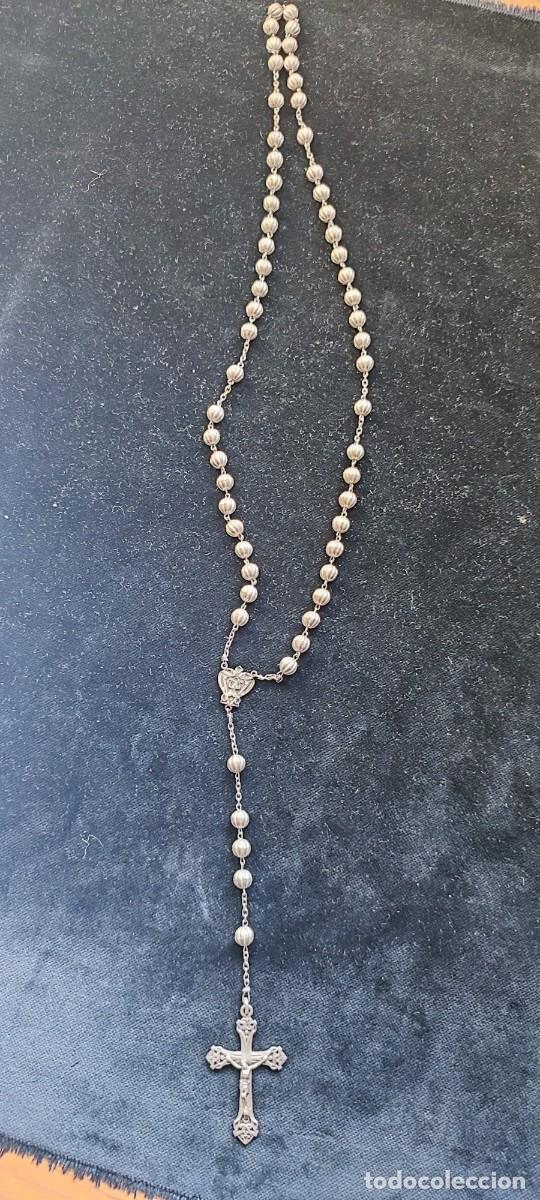 Antiquit&auml;ten: Antiguo rosario modernista en plata de principios del siglo XX