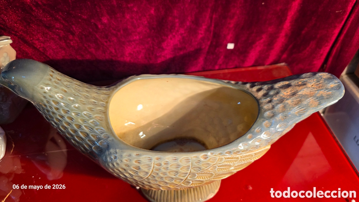 Antig&uuml;edades: Jarron paloma porcelana lladro - Foto 5