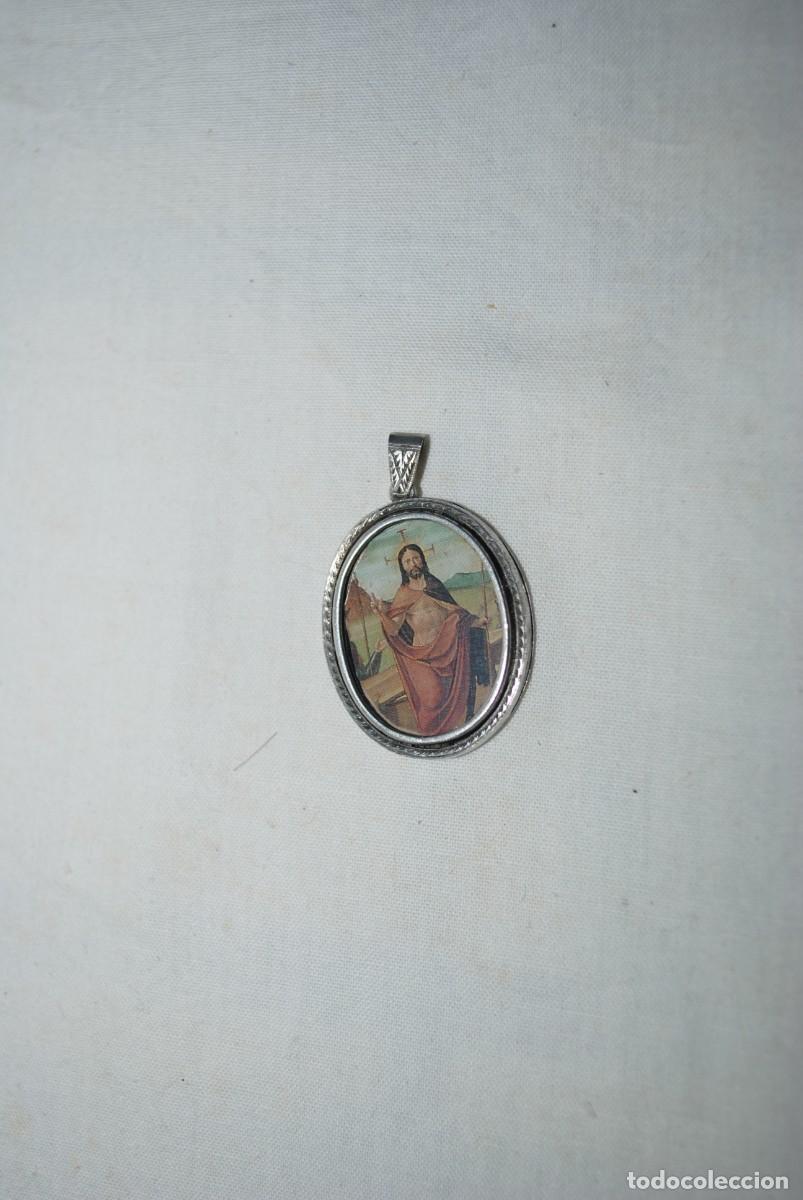Antig&uuml;edades: COLGANTE O MEDALLA RELIGIOSA DE PLATA