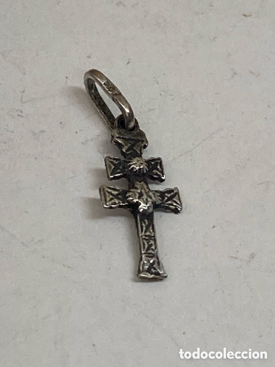 Antig&uuml;edades: Cruz de plata religiosa C580 - Foto 2