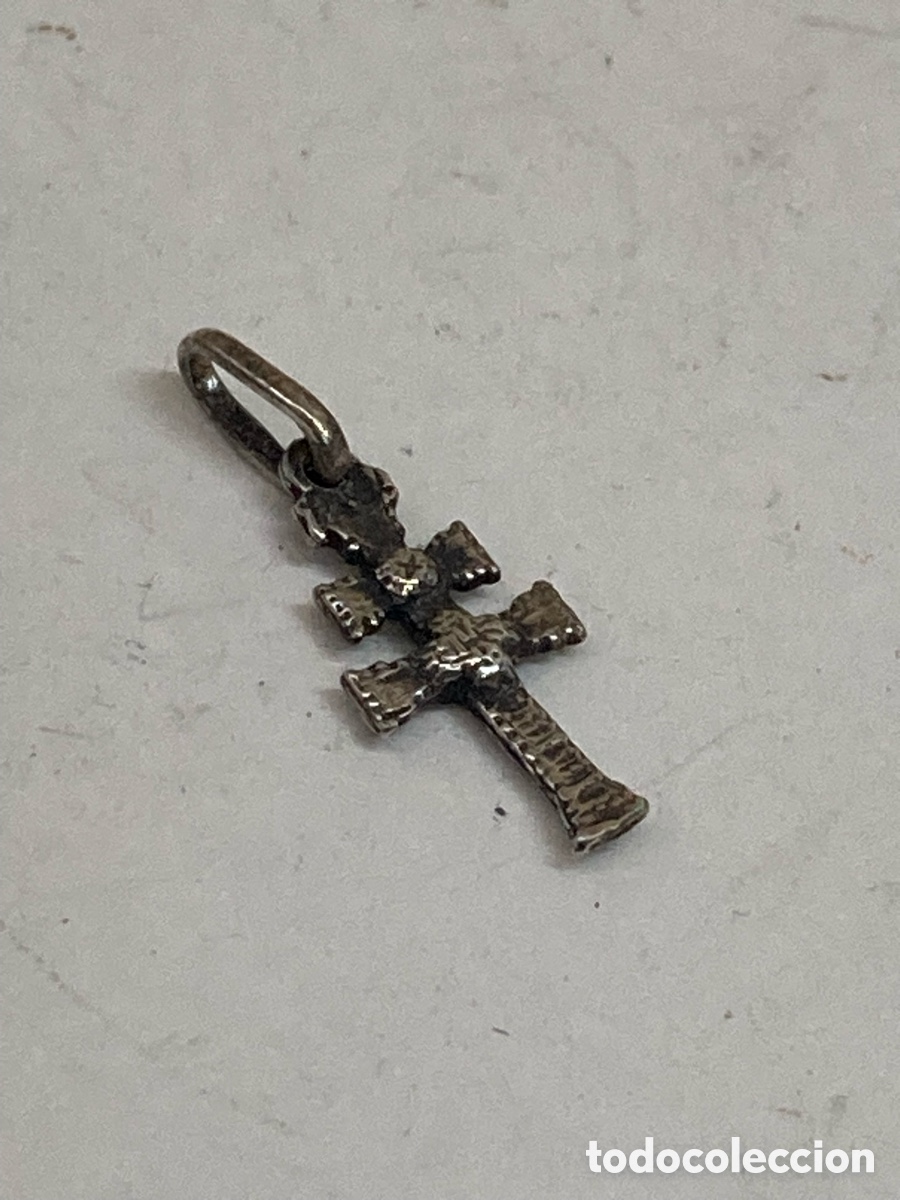 Antiguidades: Cruz de plata religiosa C580
