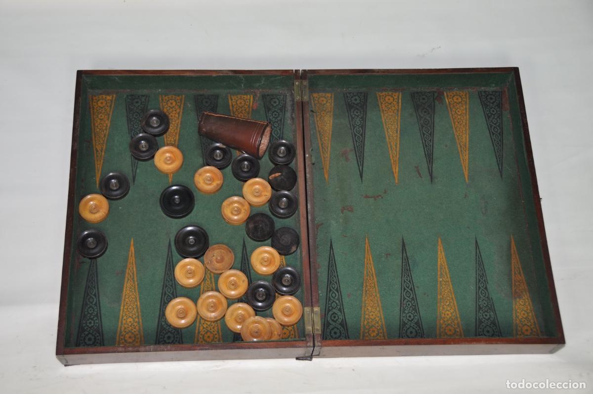 Antig&uuml;edades: Antiguo juego Backgamon - Foto 4