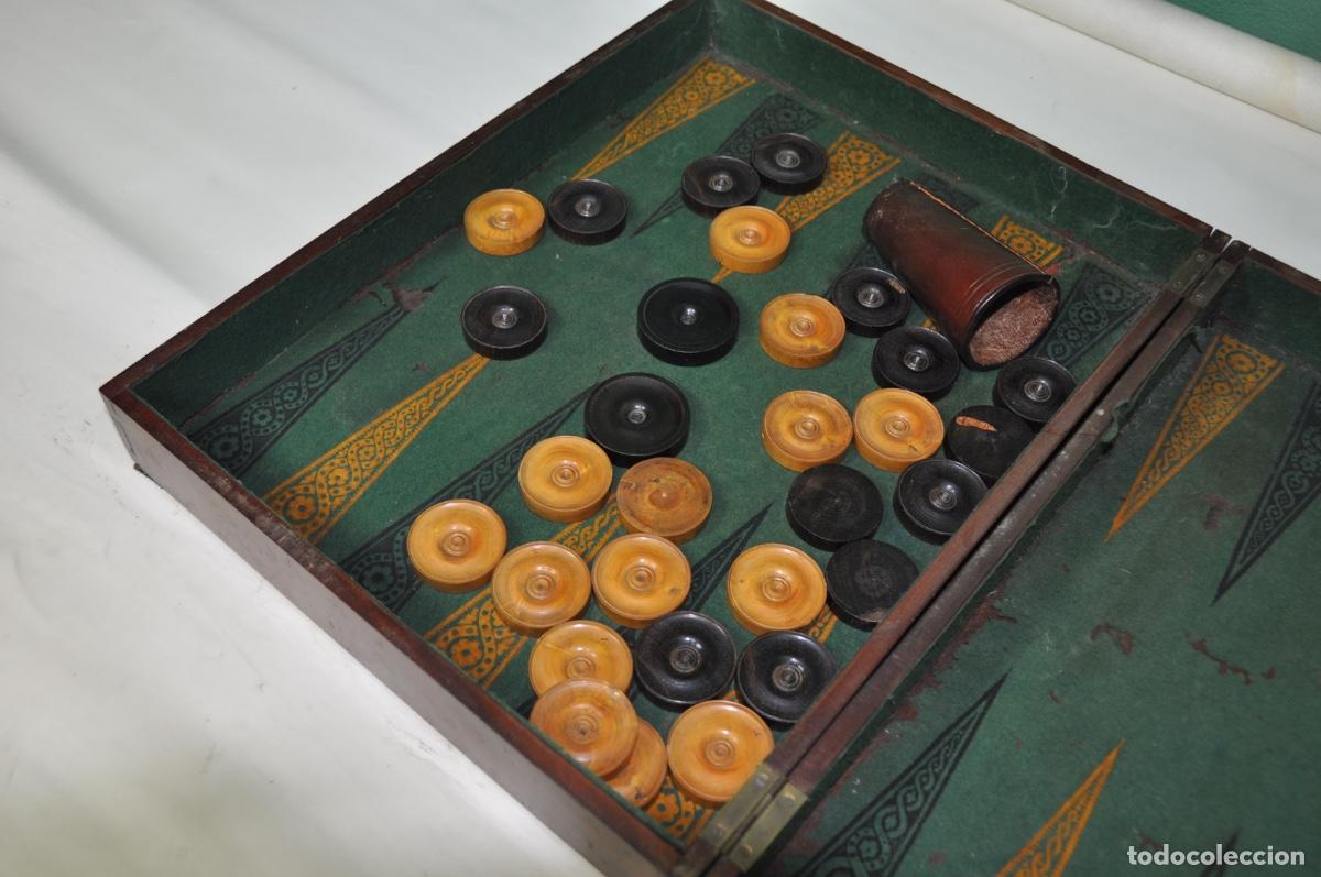 Antig&uuml;edades: Antiguo juego Backgamon - Foto 7