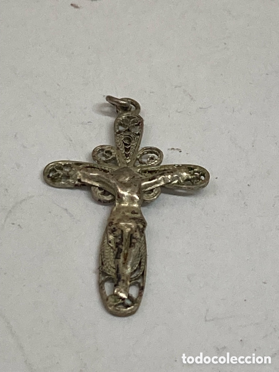 Antig&uuml;edades: Cruz de plata religiosa C580