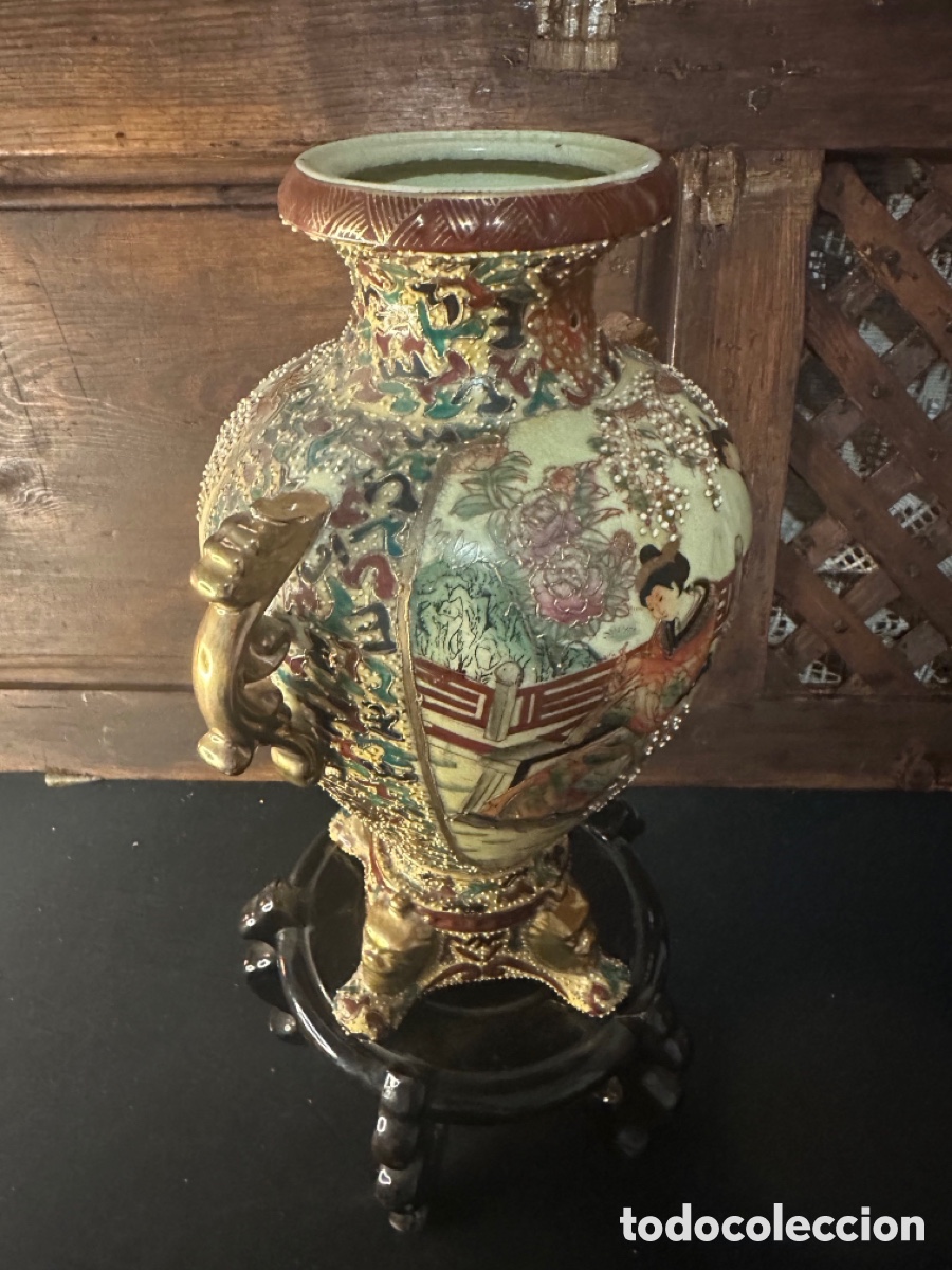 Antig&uuml;edades: Jarrron-vintage- satsuma - Foto 3